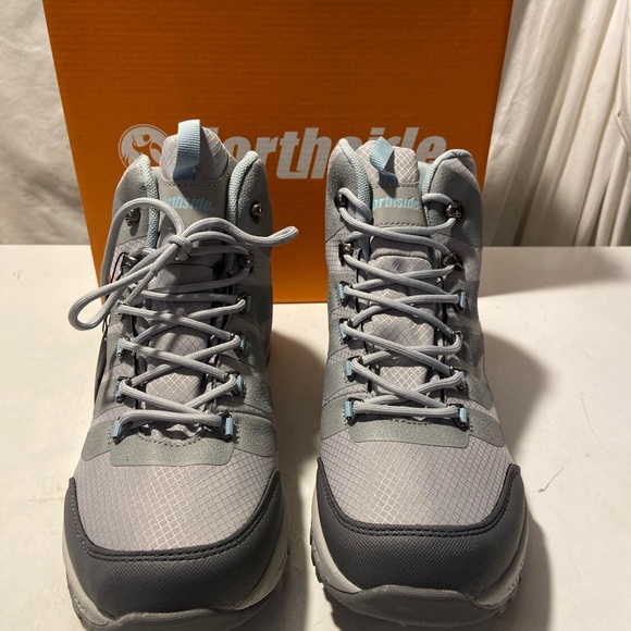 Northside Hargrove waterproof gray/aqua hiking boots lace-up  size 10 NIB - Picture 2 of 6